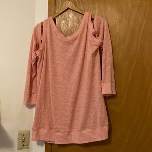 Universal standard cold shoulder top peach barely worn